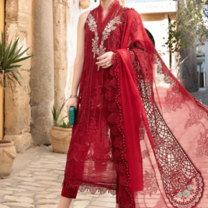 Embroidered Organza 3 Piece Unstitched Suit