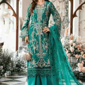 Embroidered Organza 3 Piece Unstitched Suit